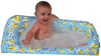 how to inflate baby bath tub